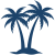 Palm tree_blue